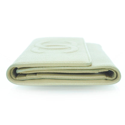 Chanel Caviar CC Flap Wallet Beige 4 of 11