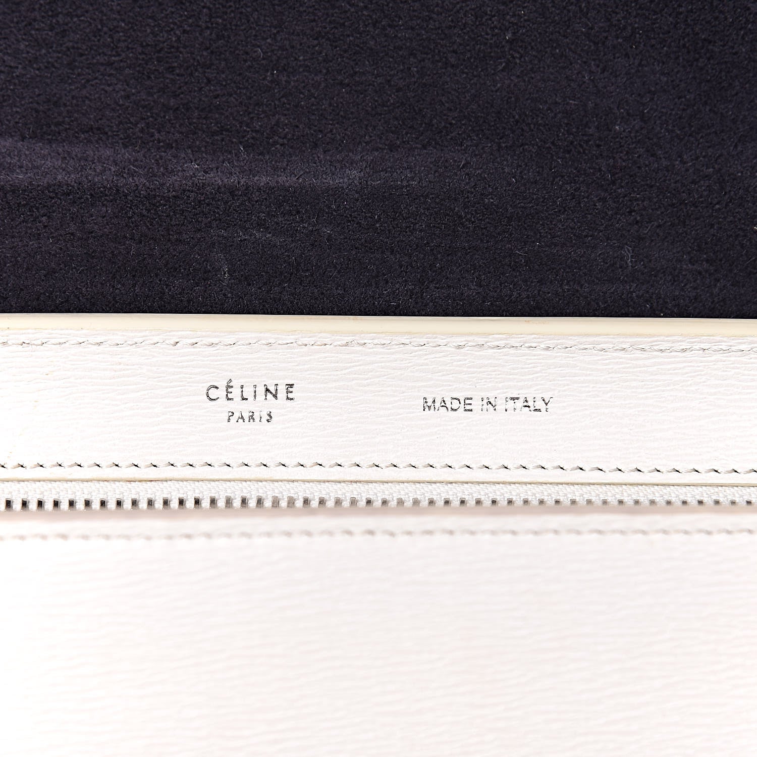 Celine Liege Calfskin Small Trapeze White 6 of 15