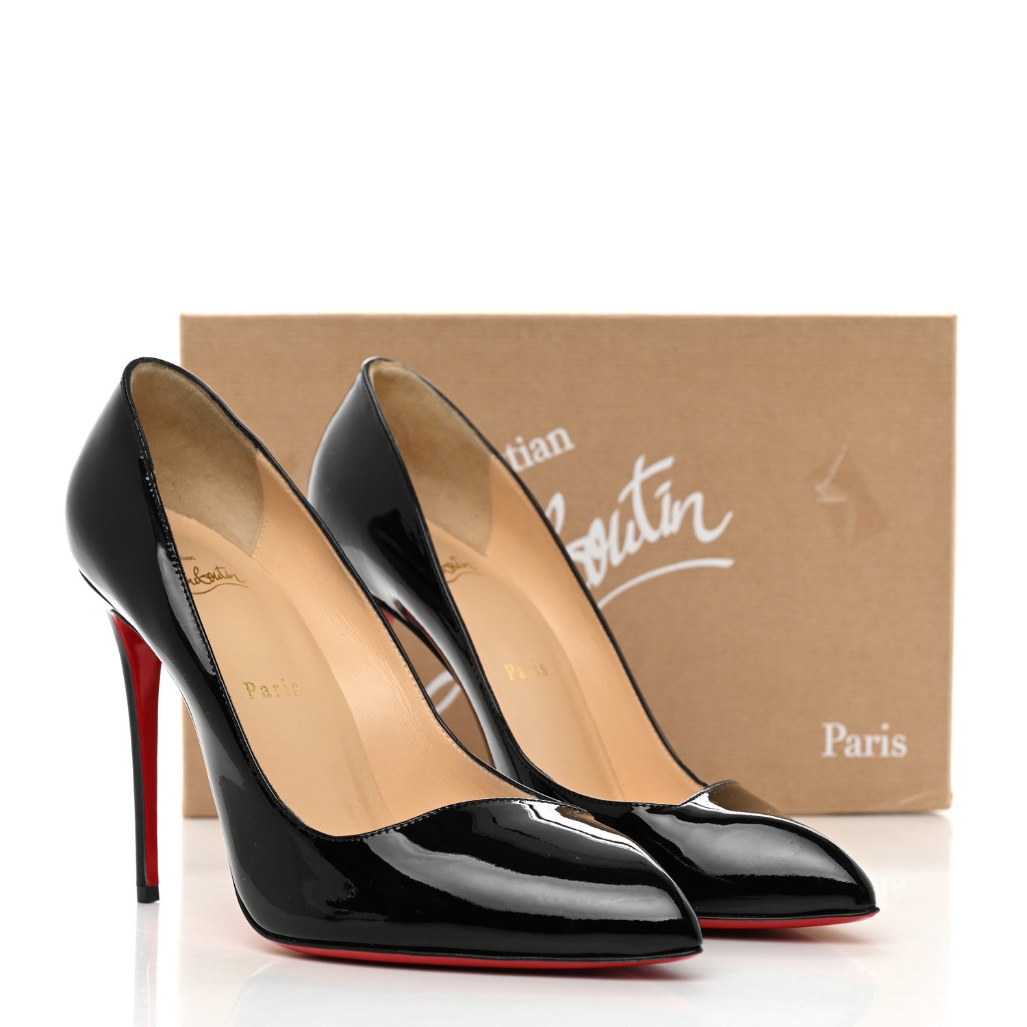 Christian Louboutin Patent Corneille 100 Pumps 39.5 Black 8 of 8