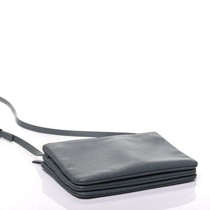 Celine Lambskin Small Trio Crossbody Bag Storm 3 of 8
