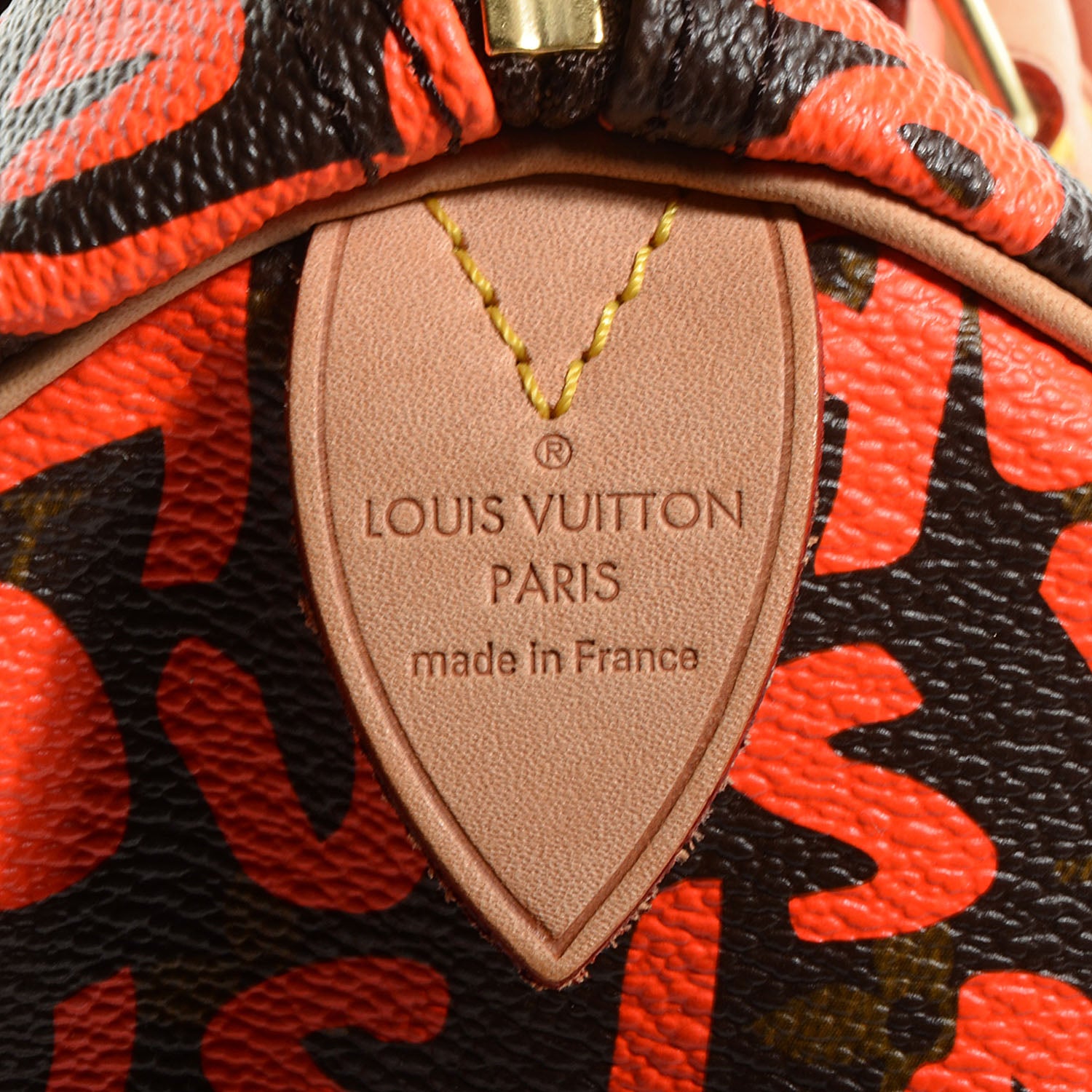 Louis Vuitton Monogram Graffiti Speedy 30 Orange 6 of 7