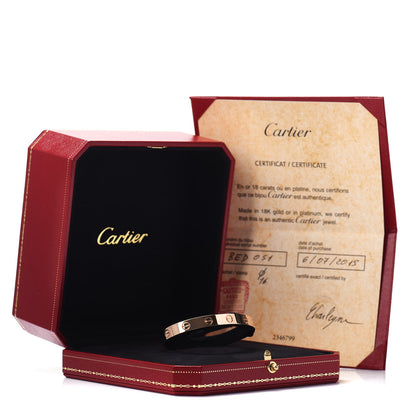 Cartier 18K Pink Gold LOVE Cuff Bracelet 16 5 of 5