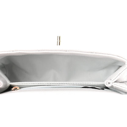 Chanel Caviar Quilted Mini Coco Handle Flap Light Grey 7 of 10