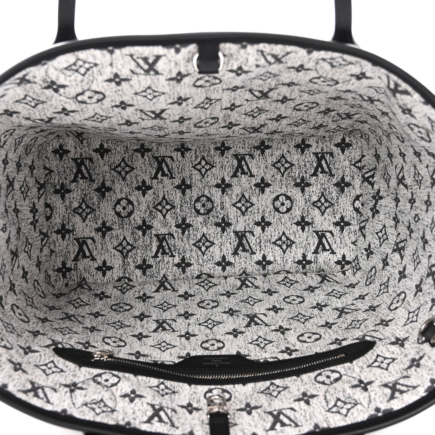 Denim Monogram Jacquard Neverfull MM Grey