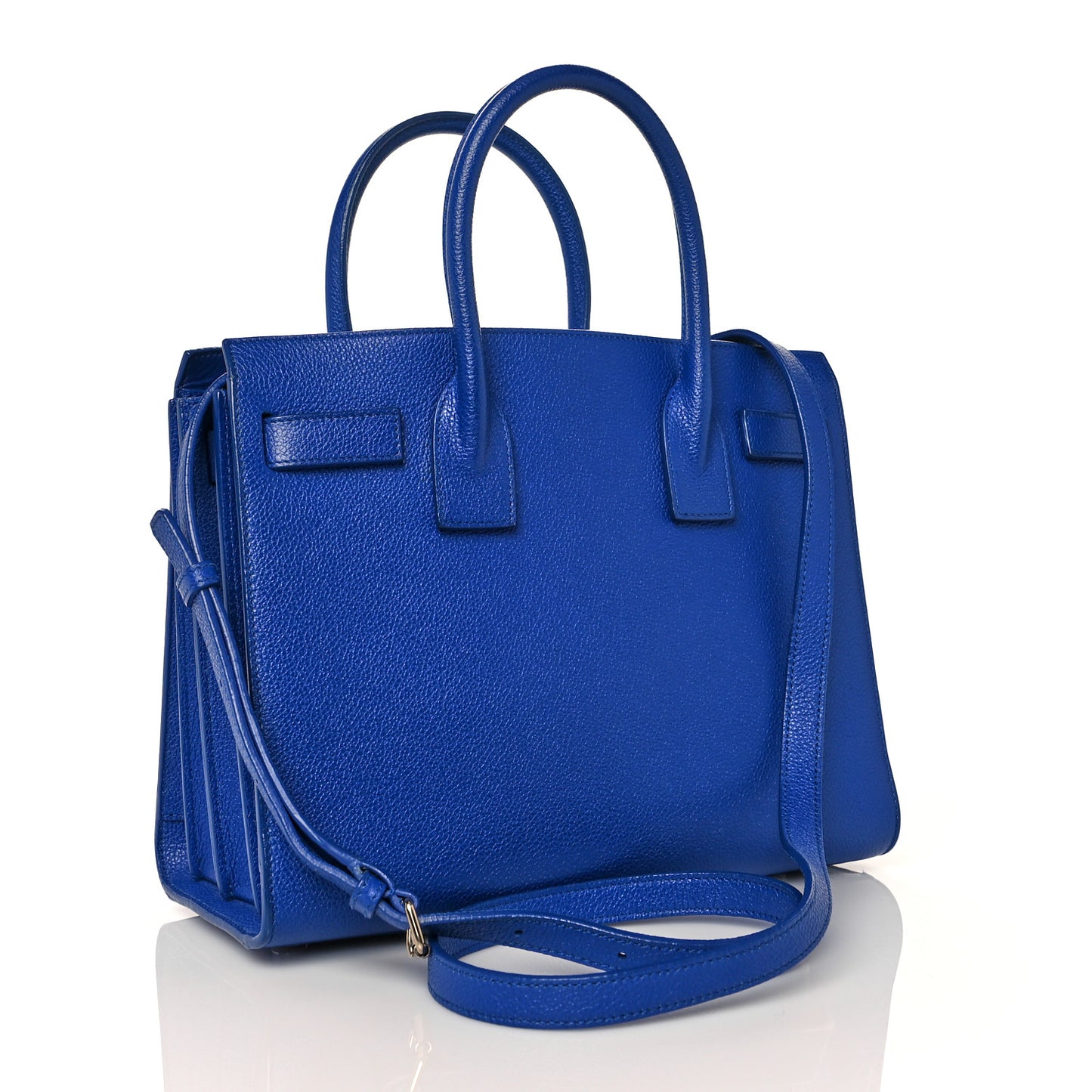 Grained Calfskin Baby Sac De Jour Cobalt Blue