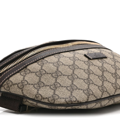 Gucci GG Supreme Monogram Belt Bag Dark Brown 9 of 10
