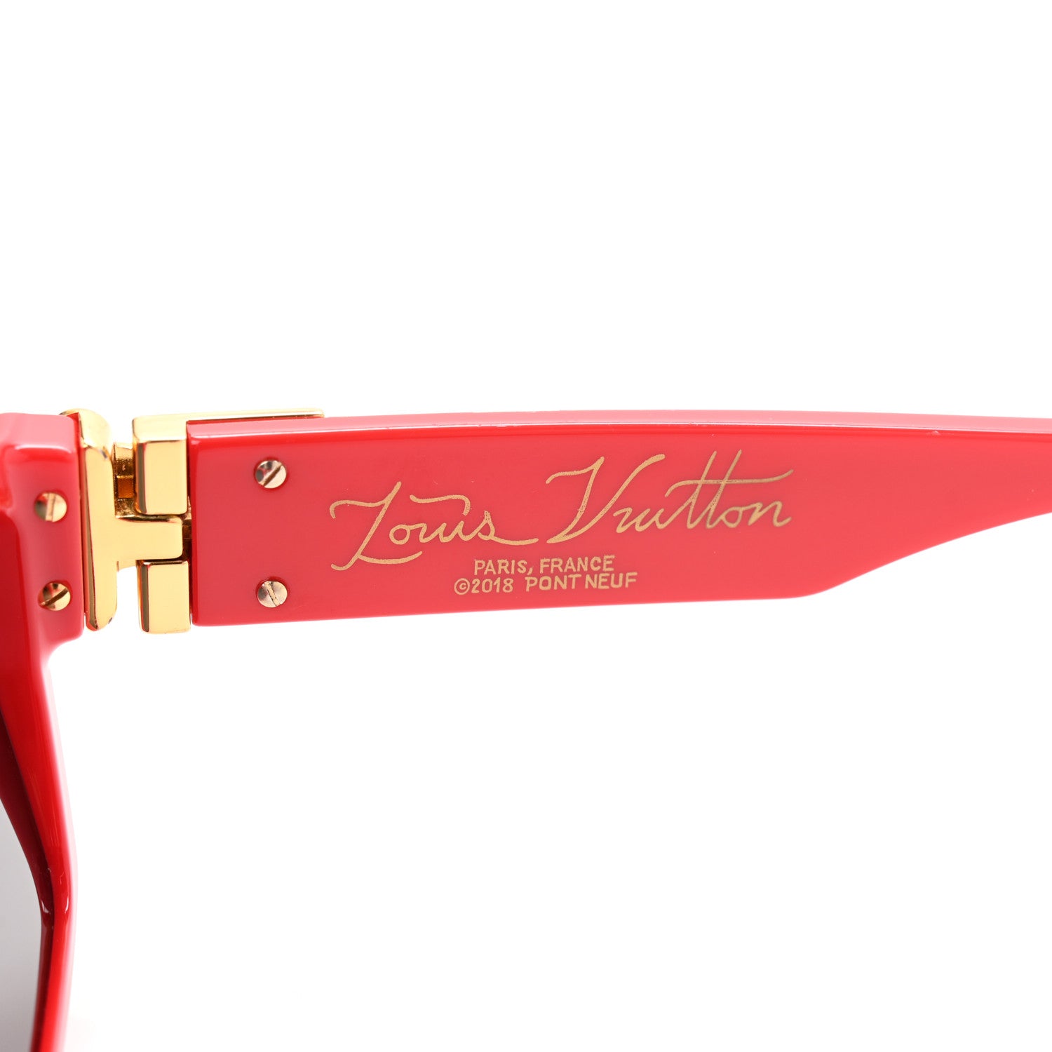 Louis Vuitton Acetate 1.1 Millionaires Z1169W Sunglasses Red 5 of 9
