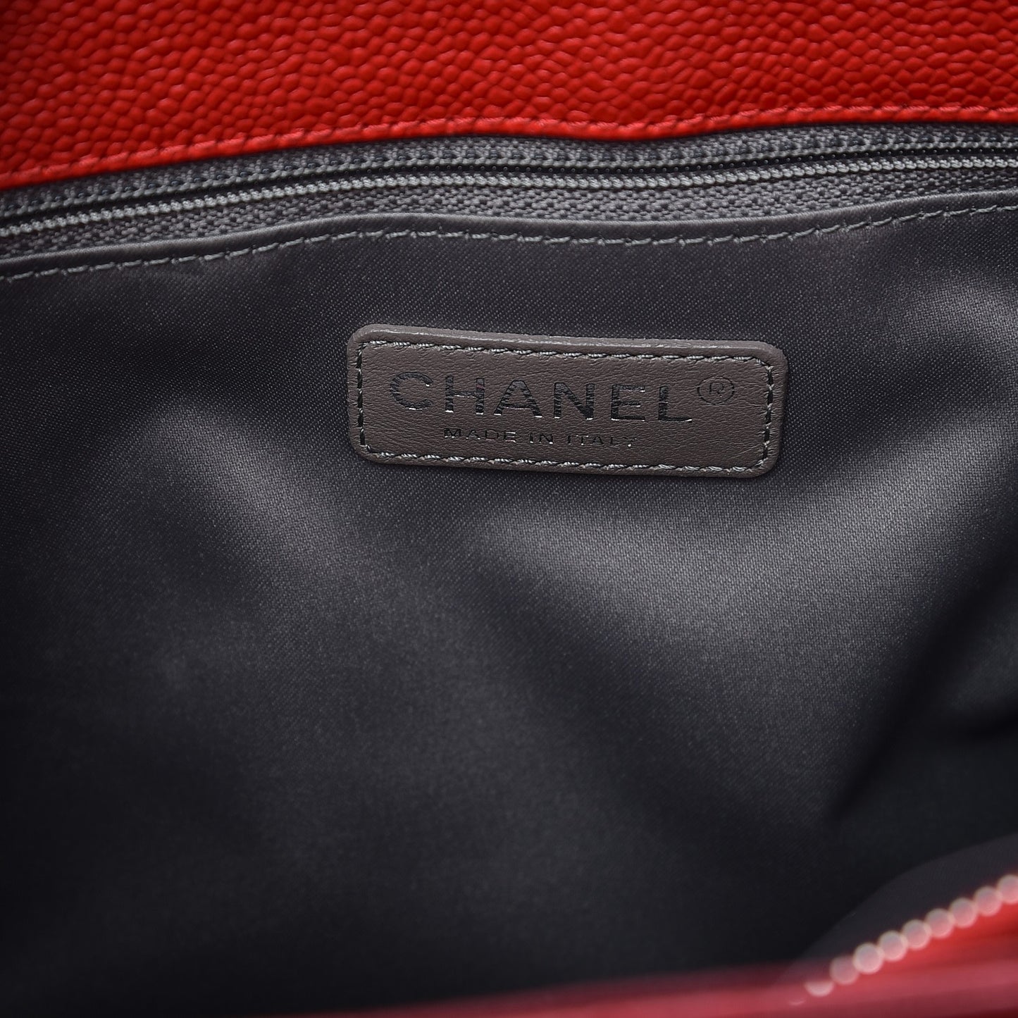 Caviar Quilted Grand Shopping Tote GST Red