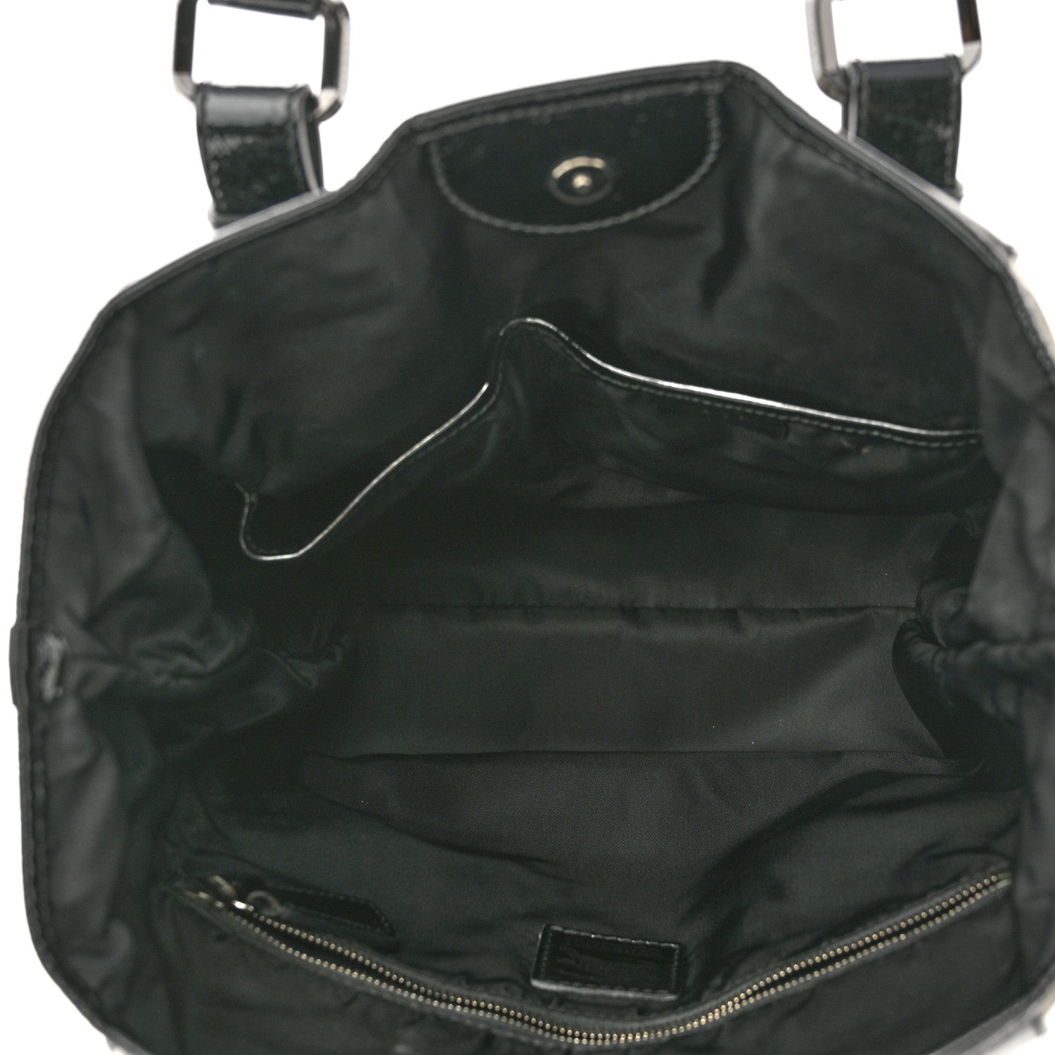 Burberry Nylon Beat Check Small Victoria Tote Black 4 of 11