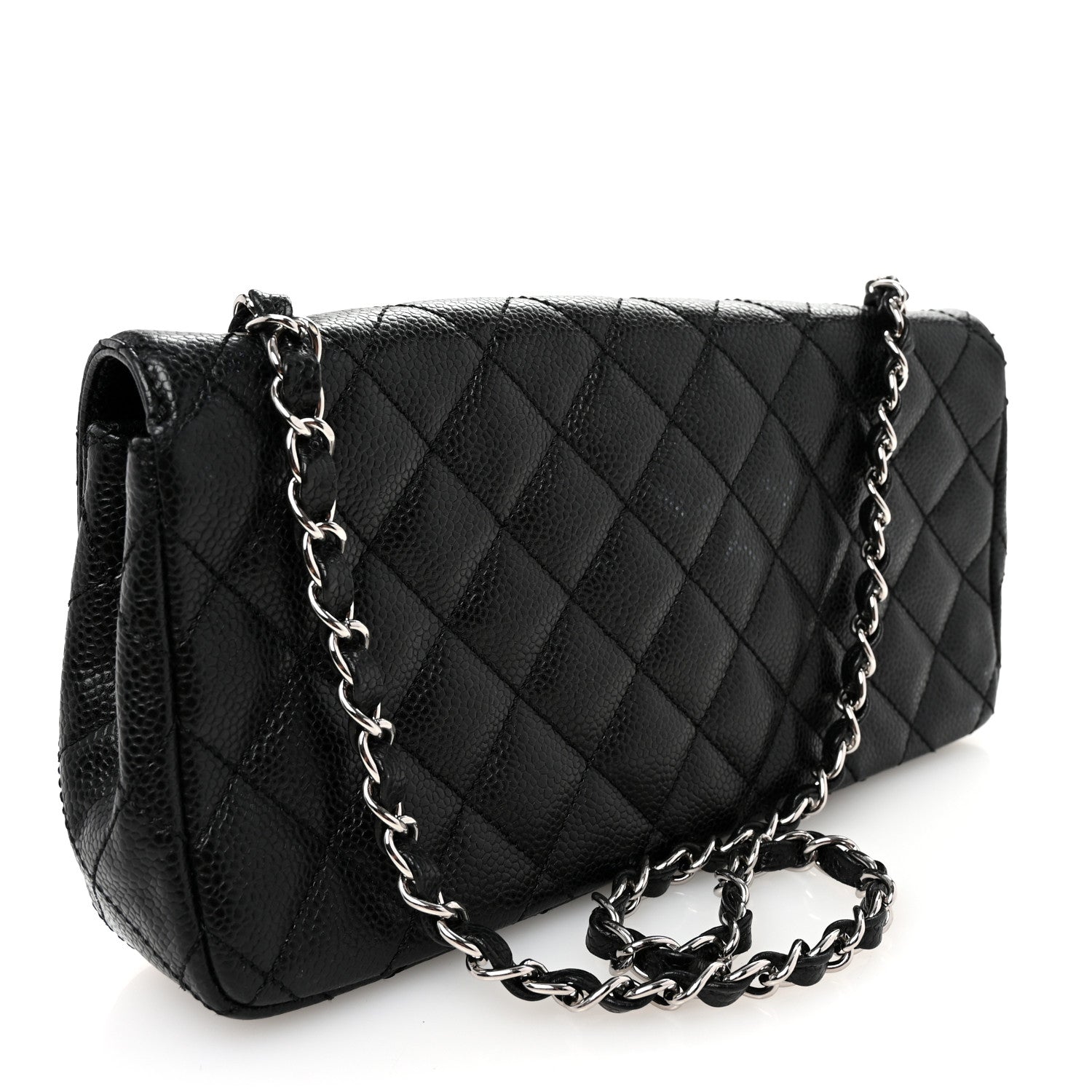 Chanel Caviar Quilted East West Flap Black 3 of 10