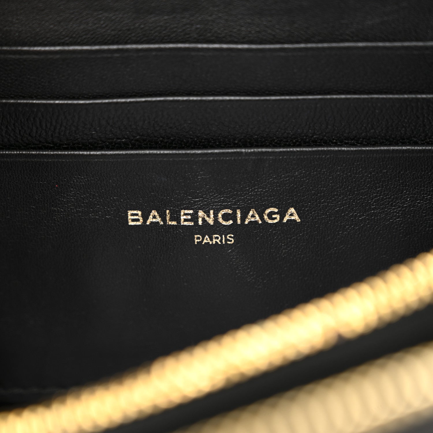 Balenciaga Calfskin Logo Matelasse Chain Strap Blanket Reporter XS Black 7 of 12