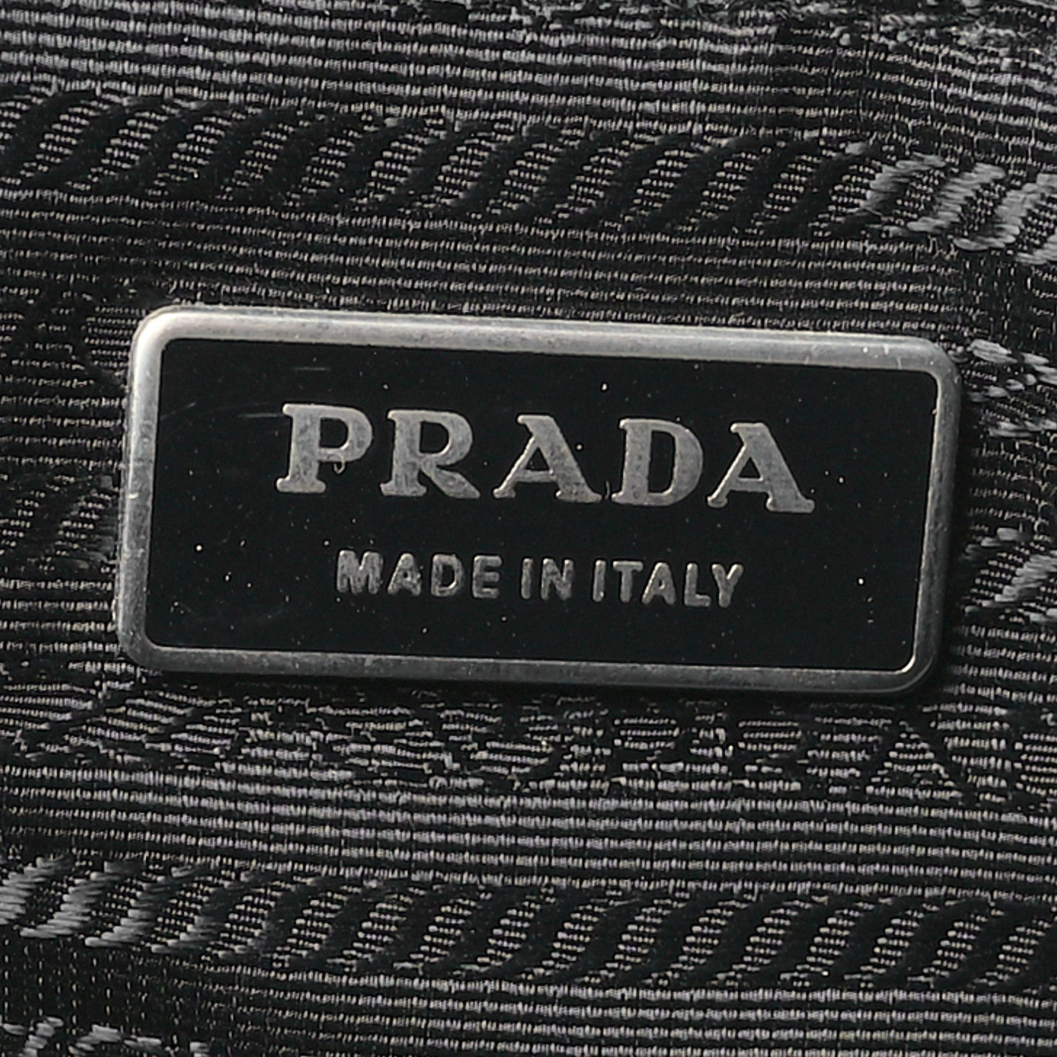 Prada Nylon Saffiano Front Pocket Tote Black 6 of 13
