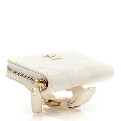 Chanel Shiny Lambskin Coin Purse Bracelet White 4 of 9