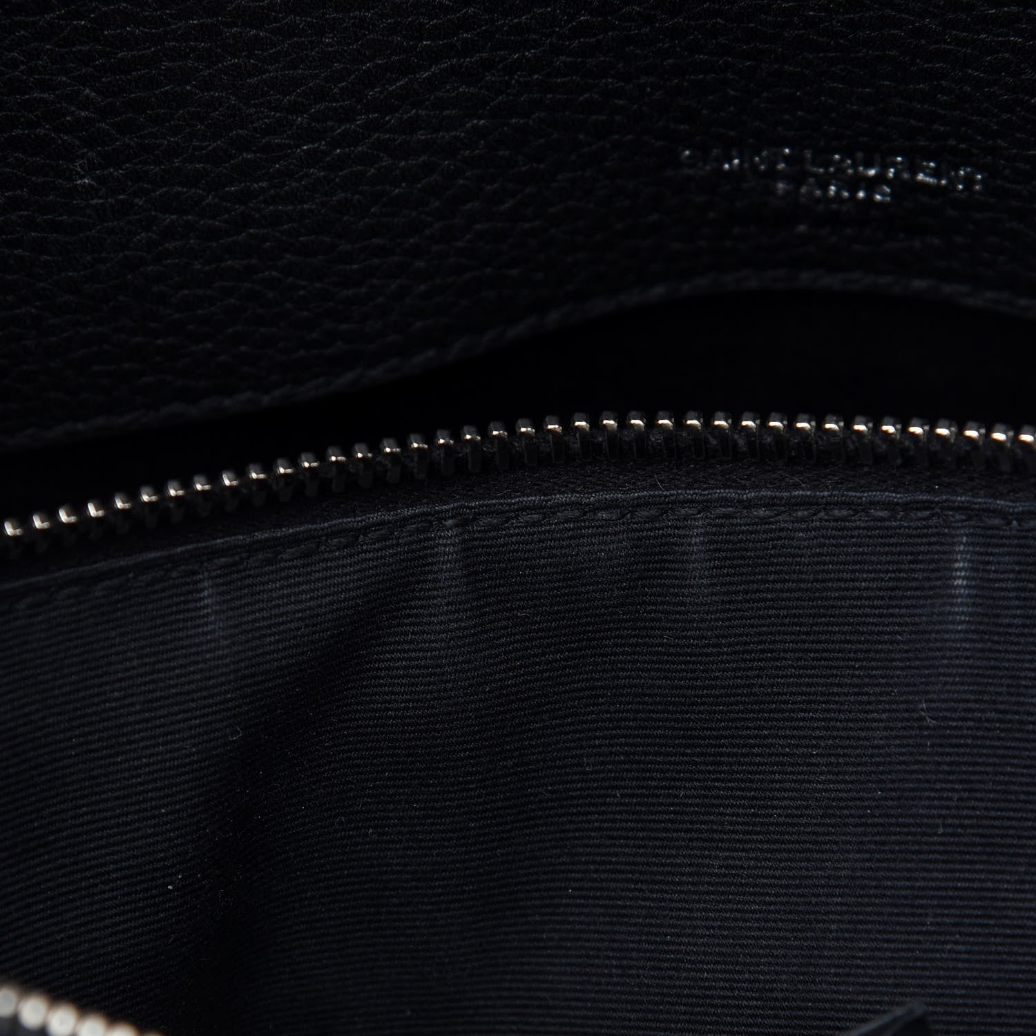 Saint Laurent Grained Calfskin Small Supple Sac De Jour Black 9 of 10