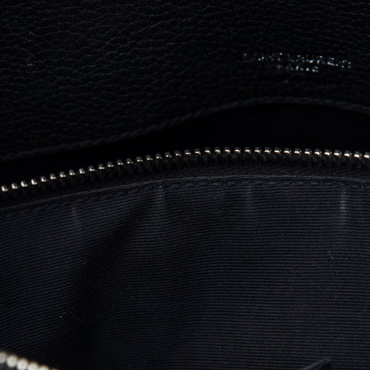 Saint Laurent Grained Calfskin Small Supple Sac De Jour Black 9 of 10
