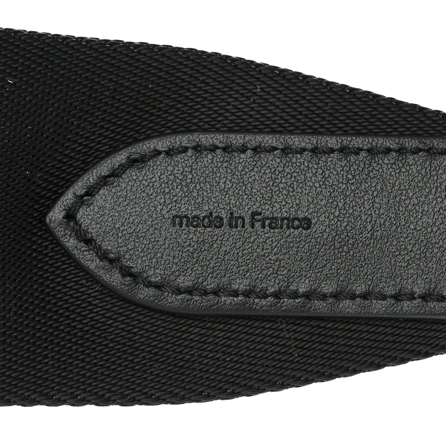 Nylon Jacquard Sporty Bandouliere Shoulder Strap Black