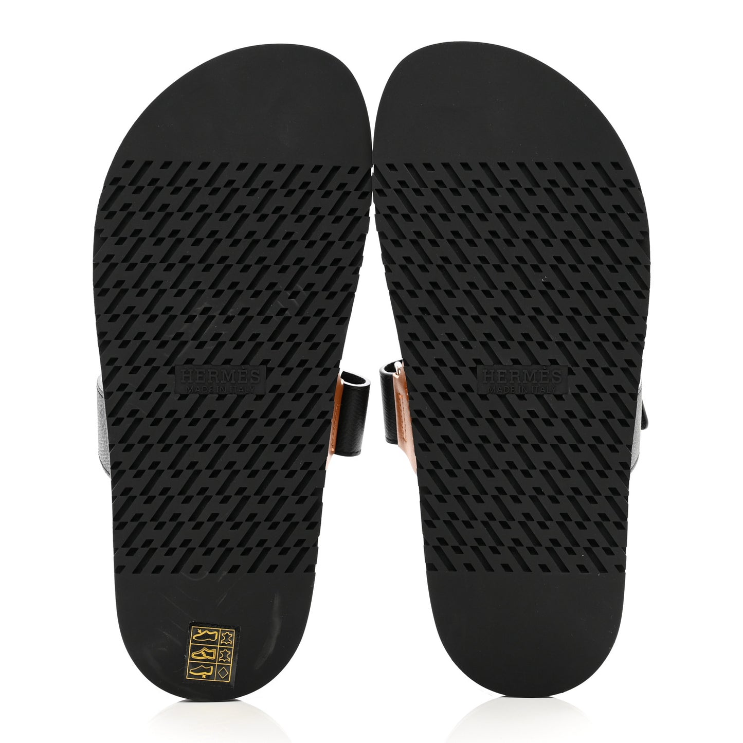 Heritage Calfskin Epsom Mens Chypre Sandals 39 Naturel H Black