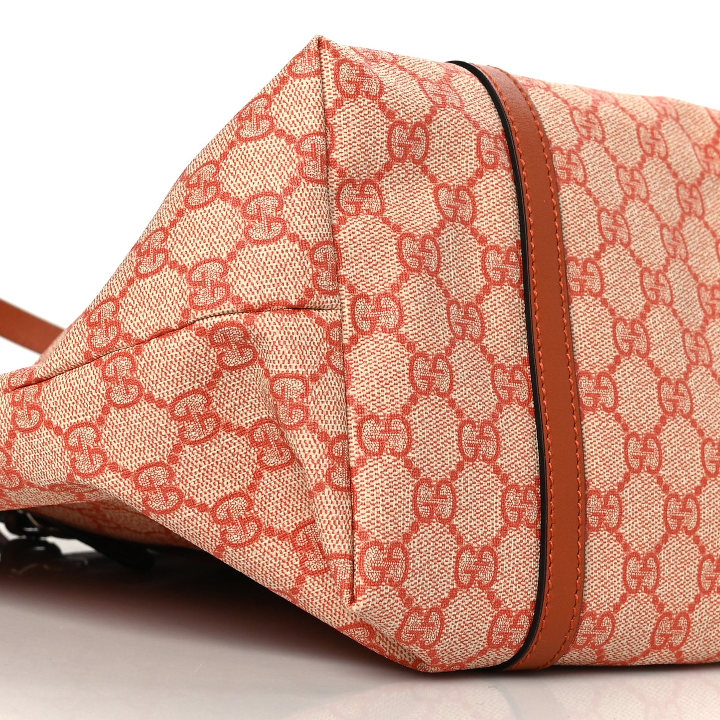 GG Supreme Monogram Medium Nice Tote Orange