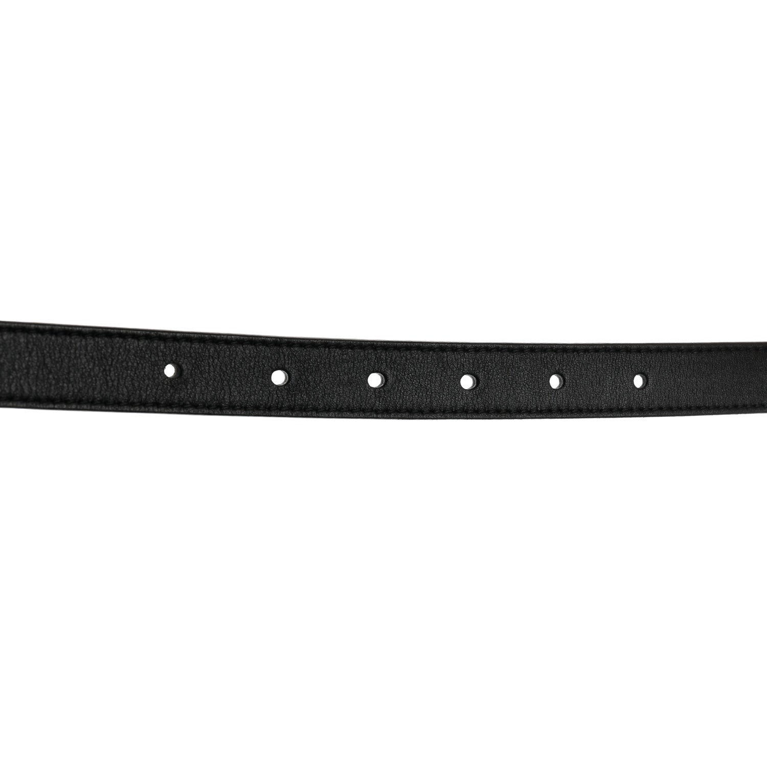 Gucci Moon Calfskin Pearl Double G 20mm Belt 80 32 Black Cream 4 of 5