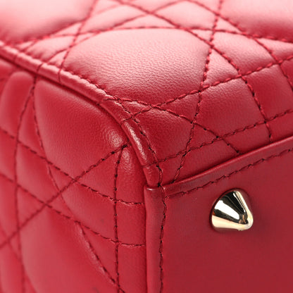 Christian Dior Lambskin Cannage Small My ABCDior Lady Dior Red 10 of 12