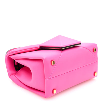 Valentino Garavani Nappa Tonal Monochrome Mini One Stud Top Handle Bag Pink PP 4 of 9
