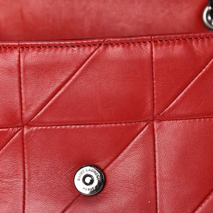 Saint Laurent Lambskin Patchwork Monogram Small Jamie Red 18 of 22