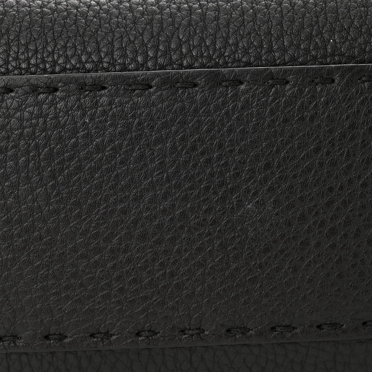 Fendi Cuoio Romano Selleria Bi-Color Mini Peekaboo Iconic Satchel Black Mou 14 of 17