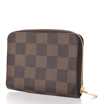 Louis Vuitton Damier Ebene 2019 Christmas Animation Zippy Coin Purse Blue 3 of 8