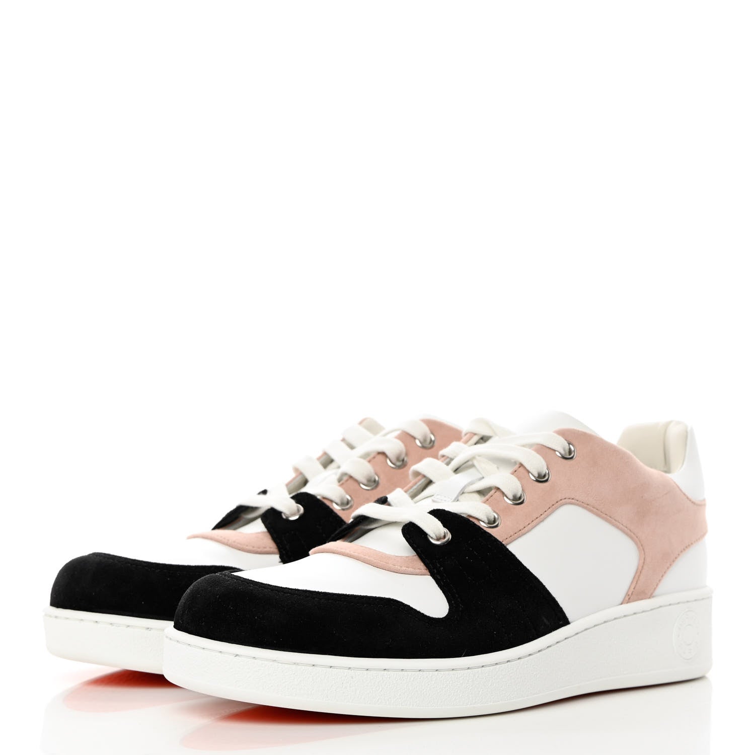 Hermes Suede Goatskin Calfskin Free Sneakers 38 Multicolor Rose Opaline 6 of 16