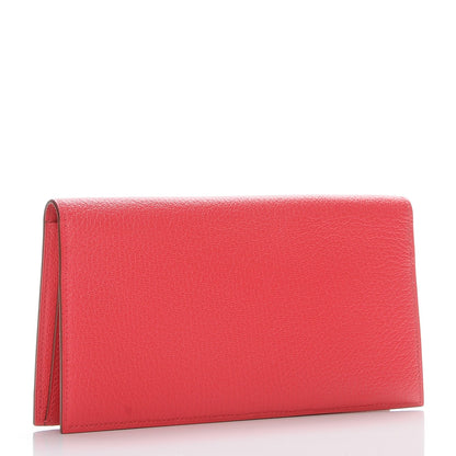 Hermes Chevre Mysore Evelyne Long Wallet Bougainvillea 3 of 8