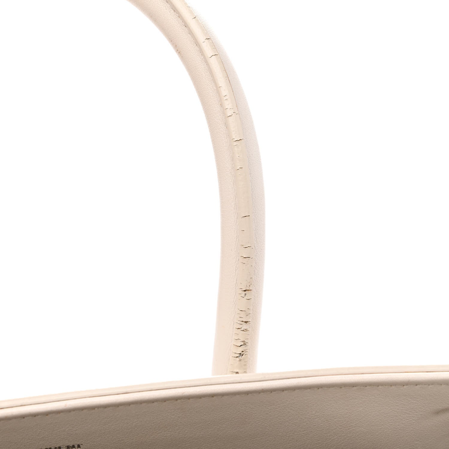 Saint Laurent Calfskin Studded Small Sac De Jour White 13 of 20