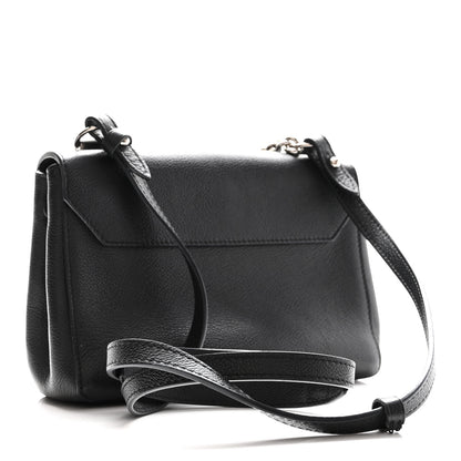 Louis Vuitton Calfskin Lockme II Chain Bag BB Black 3 of 10