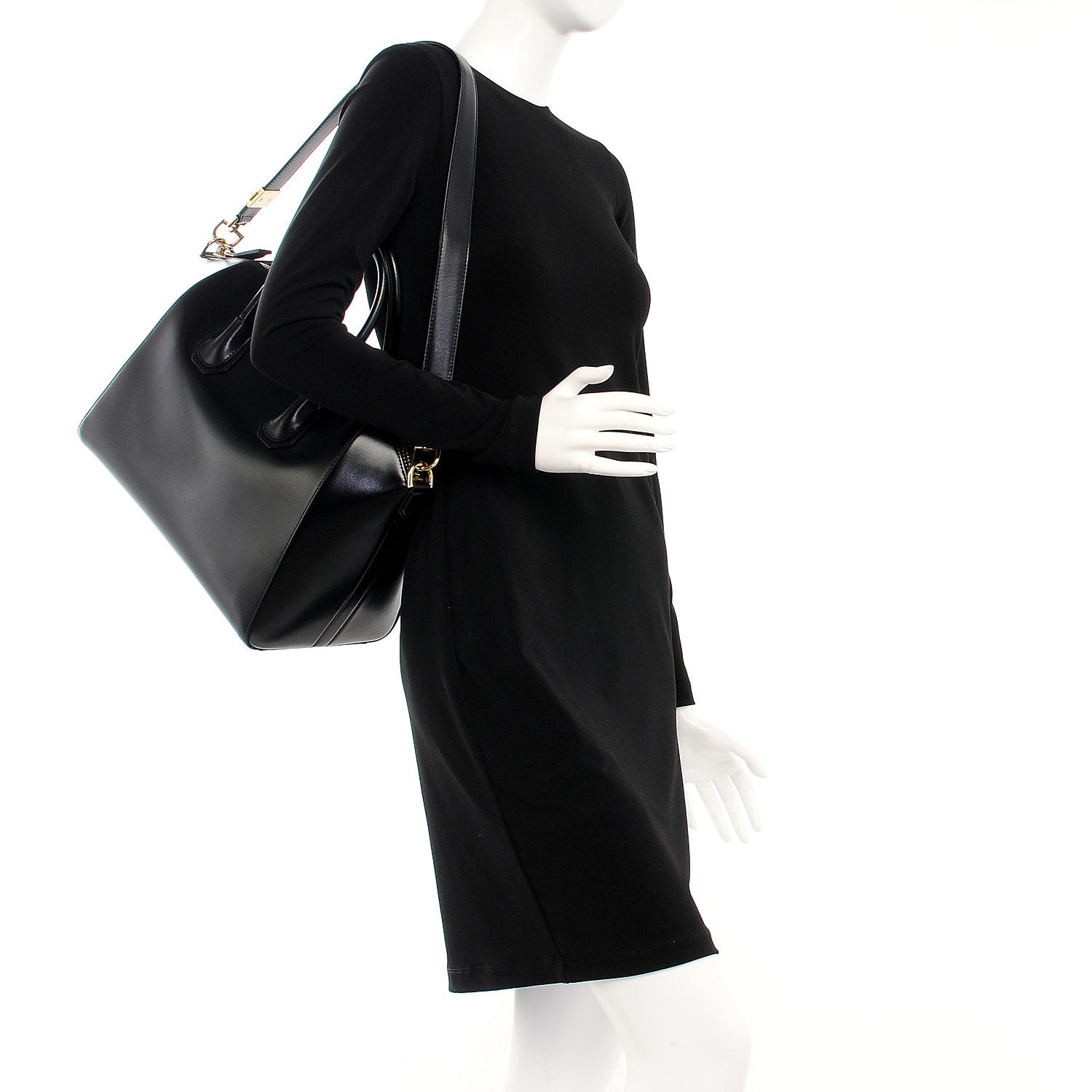 Givenchy Shiny Lord Calfskin Medium Antigona Black 2 of 10