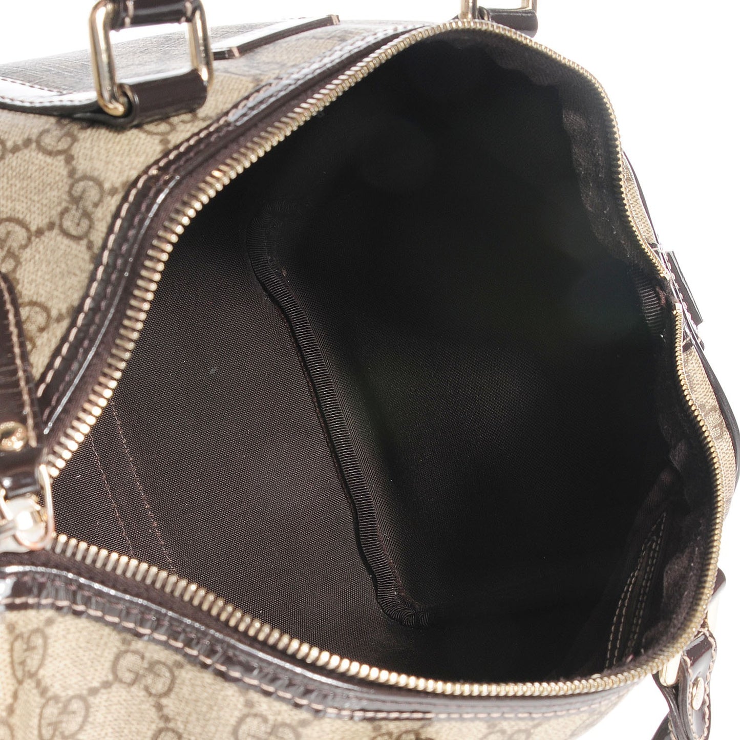 GG Plus Monogram Medium Joy Boston Dark Brown