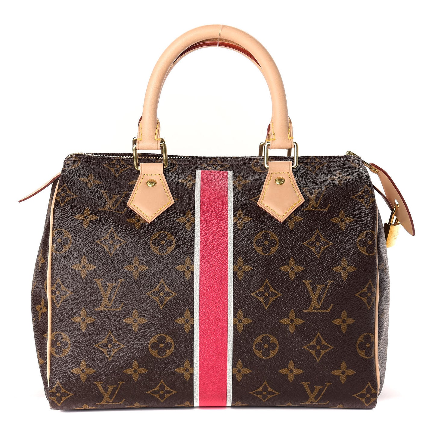 Monogram My LV Heritage Speedy 25 Fuchsia White