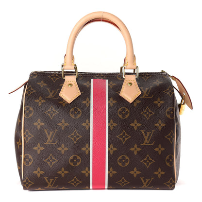 Louis Vuitton Monogram My LV Heritage Speedy 25 Fuchsia White 1 of 9