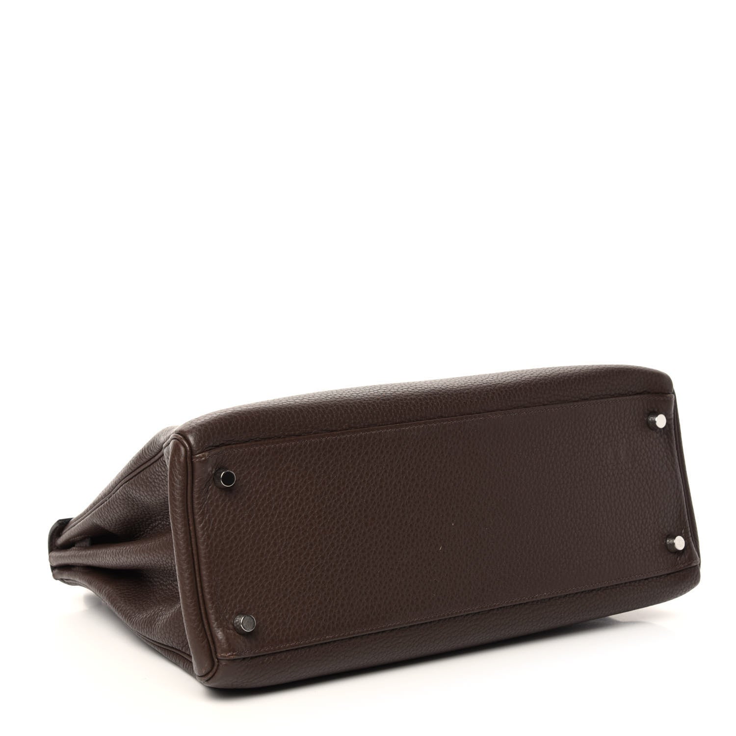 Hermes Taurillon Clemence Kelly Retourne 35 Chocolate 6 of 37