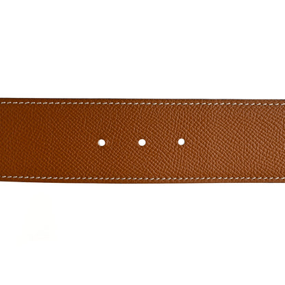 Hermes Epsom 38mm Constance H Belt 100 Gold Etoupe 5 of 9