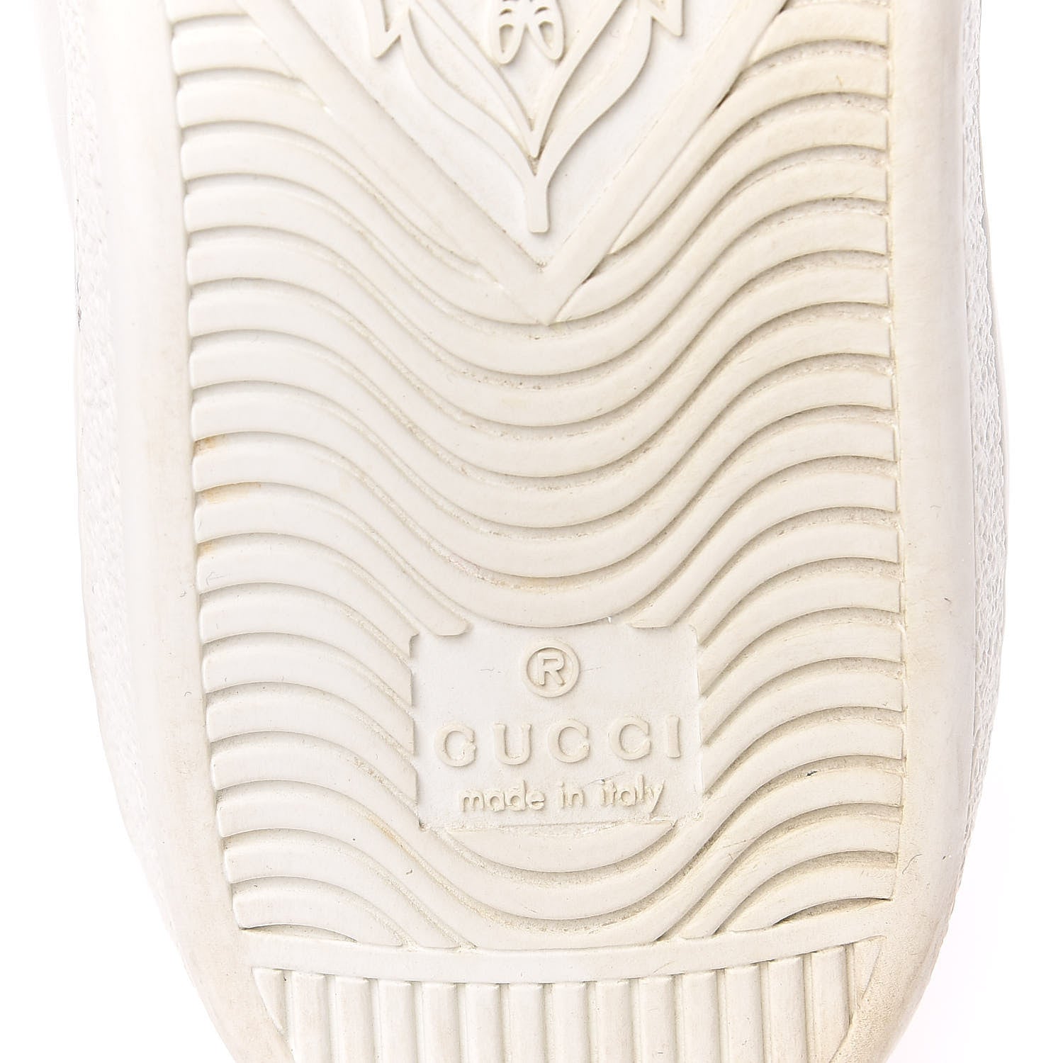 Gucci Calfskin Ayers Bee Embroidered Womens Ace Sneakers 39 White Green 7 of 12