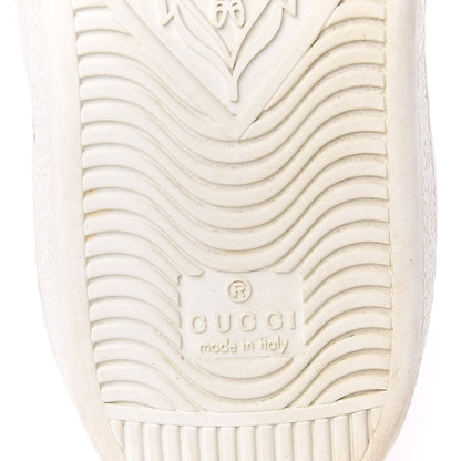 Gucci Calfskin Ayers Bee Embroidered Womens Ace Sneakers 39 White Green 7 of 12