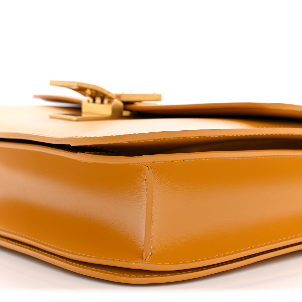 Celine Smooth Calfskin Medium Classic Box Flap Bag Daffodil 10 of 11