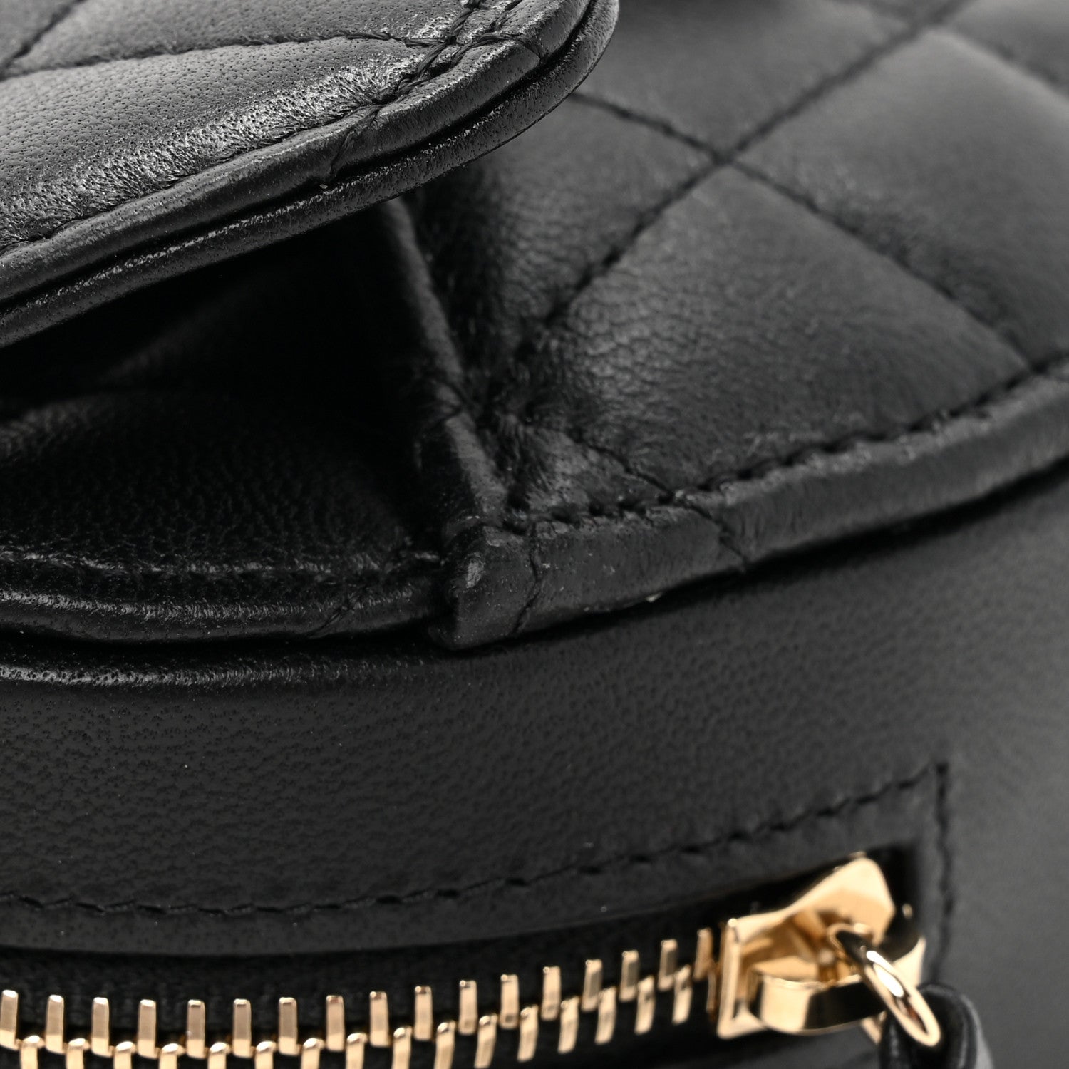 Chanel Lambskin Quilted CC In Love Heart Clutch With Chain Black 11 of 12
