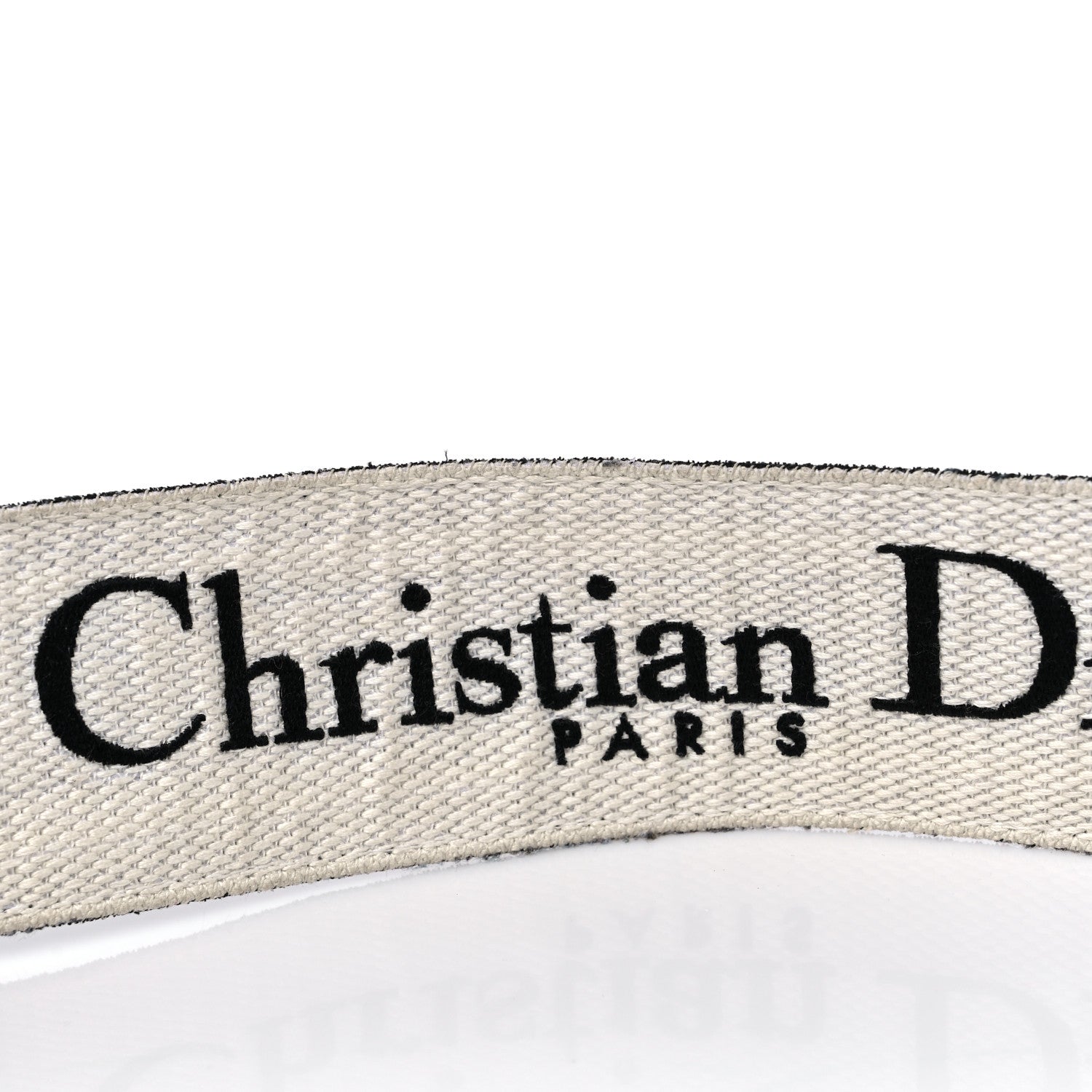 Christian Dior Canvas Embroidered Shoulder Strap Black Ultramatte 5 of 6