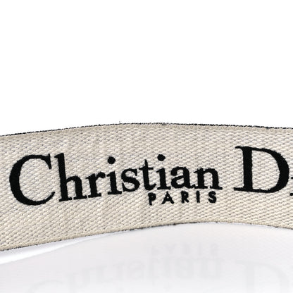 Christian Dior Canvas Embroidered Shoulder Strap Black Ultramatte 5 of 6