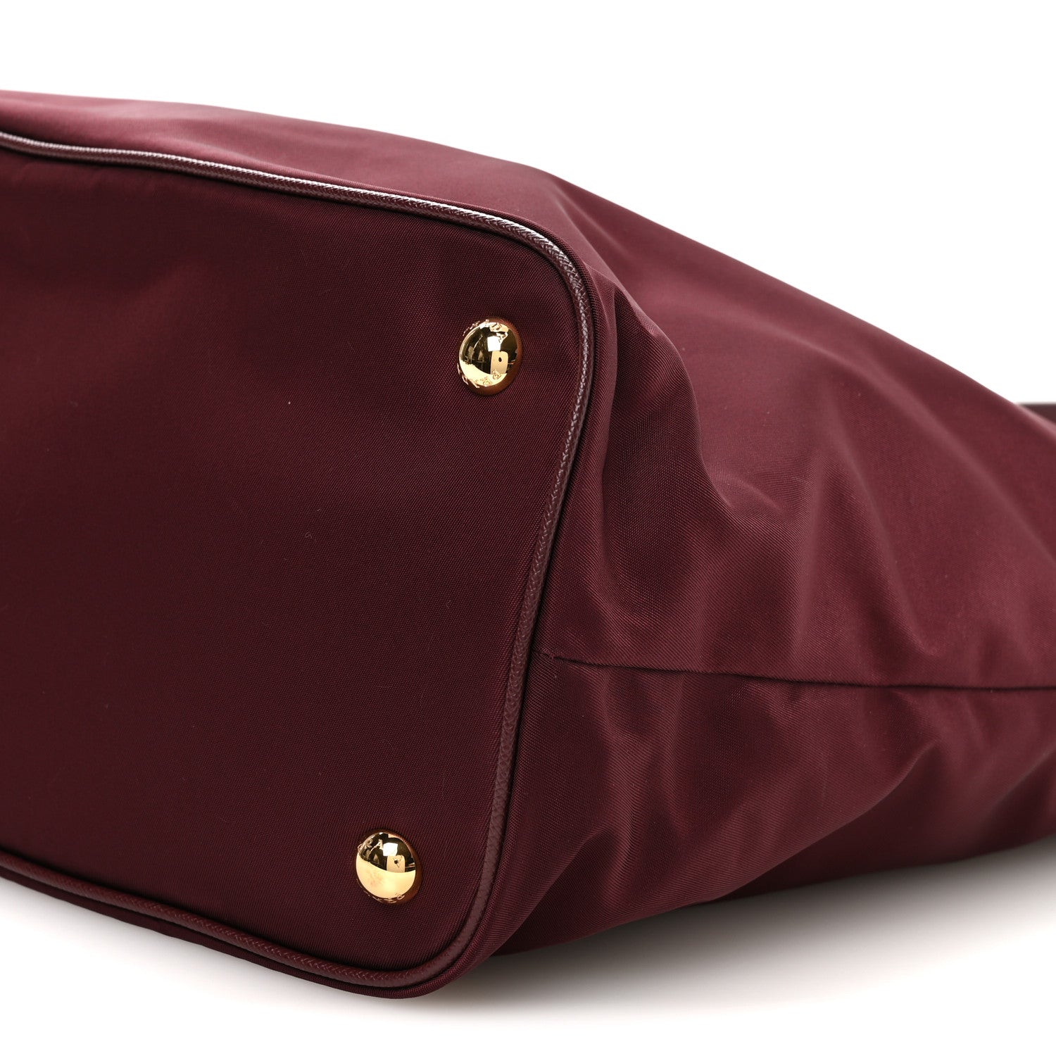 Prada Tessuto Nylon Saffiano Tote Granato 11 of 11
