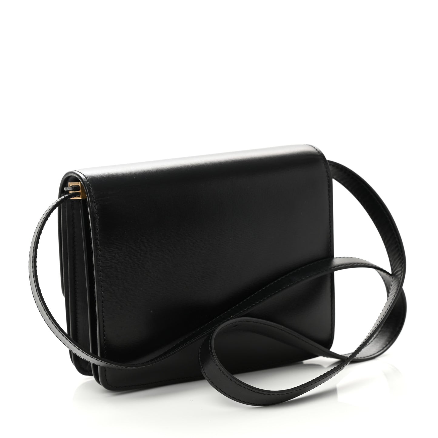 Box Calfskin Small Classic Box Flap Bag Black