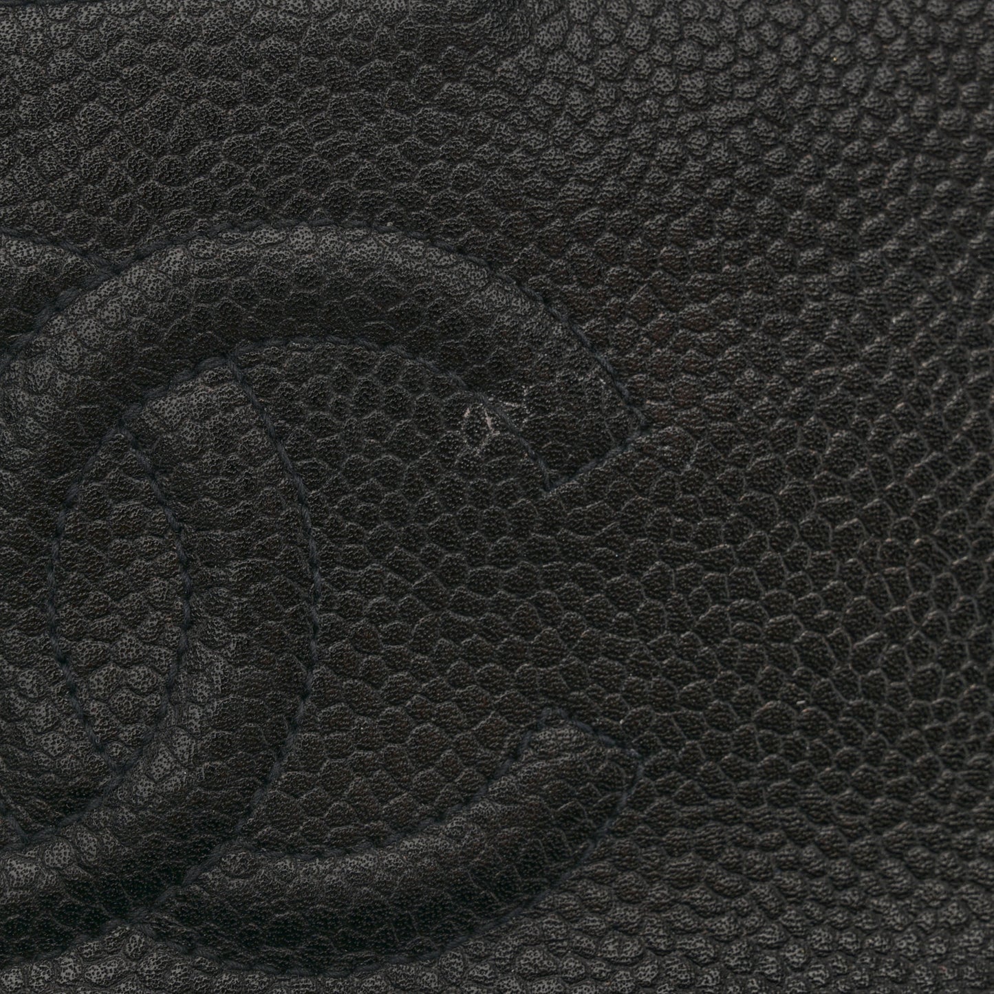 Caviar Quilted Mini Square Flap Black