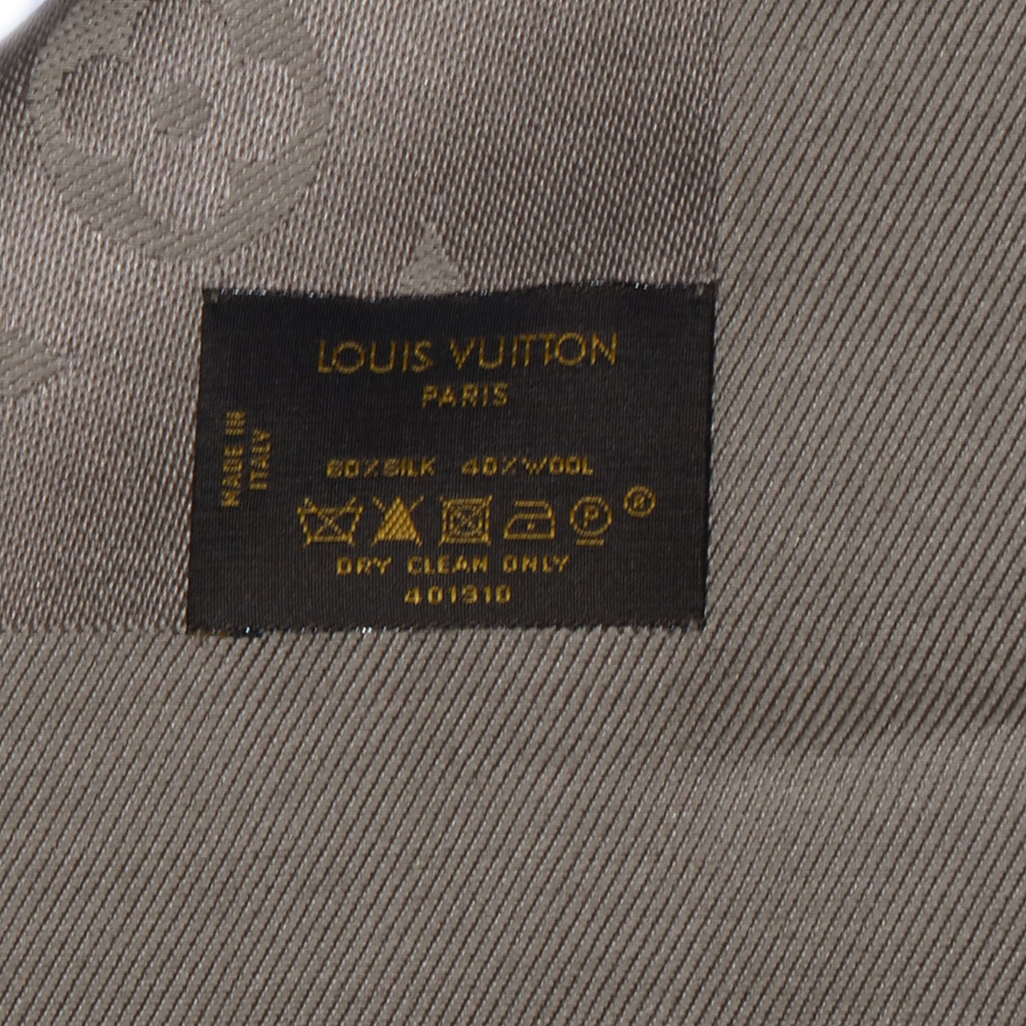 Silk Wool Monogram Shawl Verone