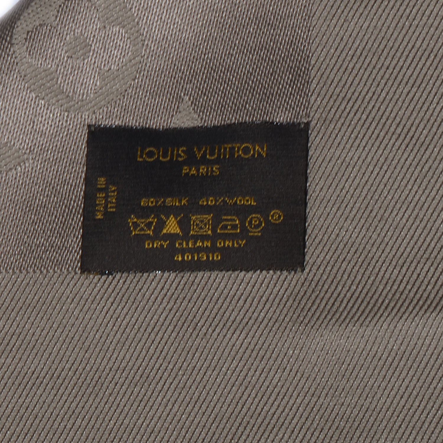 Louis Vuitton Silk Wool Monogram Shawl Verone 5 of 5