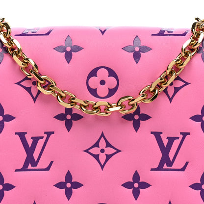 Louis Vuitton Lambskin Embossed Monogram Vuittamins Pochette Coussin Rose Violet 8 of 10